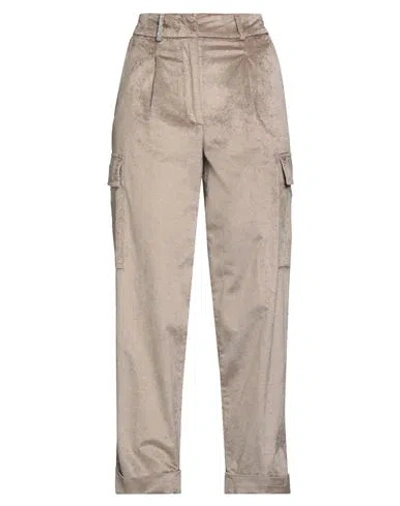 Peserico Woman Pants Beige Size 6 Viscose, Cotton, Elastane