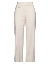 Peserico Woman Pants Beige Size 6 Viscose, Linen, Elastane In Beige