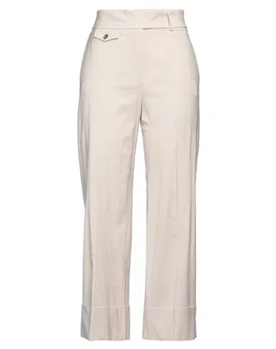 Peserico Woman Pants Beige Size 6 Viscose, Linen, Elastane