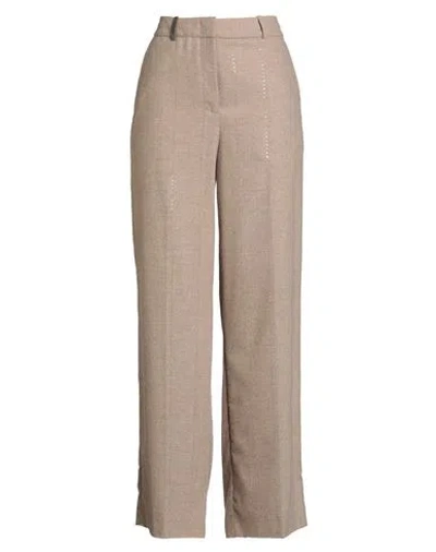 Peserico Woman Pants Beige Size 6 Wool, Polyester, Viscose, Polyamide, Elastane In Brown