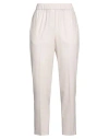 Peserico Woman Pants Beige Size 8 Virgin Wool, Cashmere, Elastane