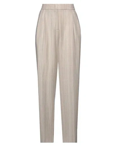 Peserico Woman Pants Beige Size 8 Virgin Wool, Elastane, Metallic Polyester