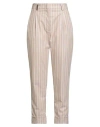 Peserico Woman Pants Beige Size 8 Virgin Wool, Polyamide, Polyester, Elastane In Neutral