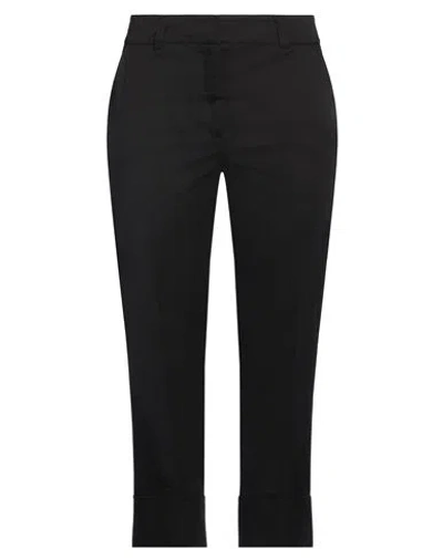 Peserico Woman Pants Black Size 10 Cotton, Elastane