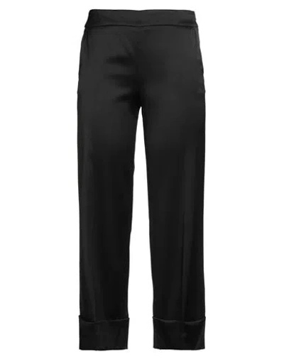 Peserico Woman Pants Black Size 10 Viscose, Wool, Elastane