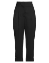 Peserico Woman Pants Black Size 10 Wool, Polyester, Elastane In Black