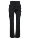 Peserico Woman Pants Black Size 12 Cotton, Elastane In Black