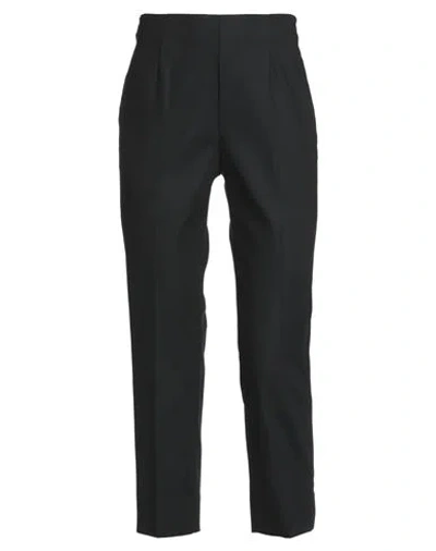 Peserico Woman Pants Black Size 12 Cotton, Viscose, Elastane