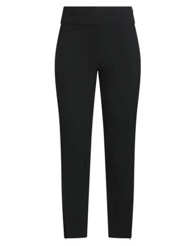 Peserico Woman Pants Black Size 12 Polyester, Viscose, Cotton, Elastane