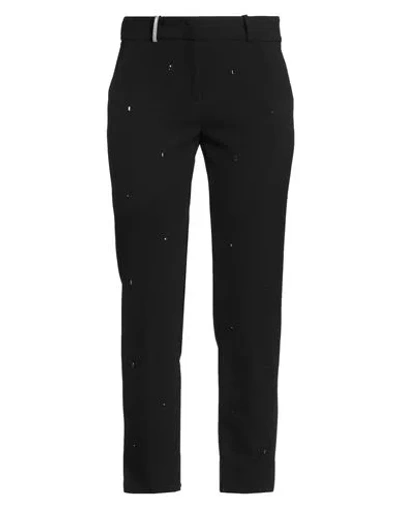 Peserico Woman Pants Black Size 6 Polyester, Viscose, Cotton, Elastane
