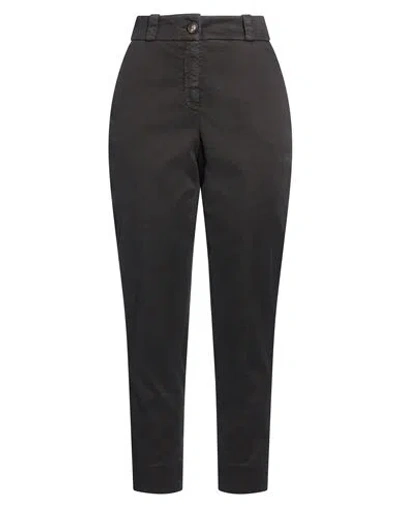 Peserico Woman Pants Black Size 8 Lyocell, Cotton, Elastane