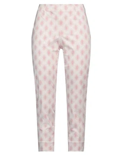 Peserico Woman Pants Brick Size 8 Cotton, Elastane In Red