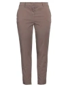 Peserico Woman Pants Brown Size 16 Cotton, Elastane