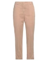 Peserico Woman Pants Camel Size 10 Cotton, Elastane In Beige
