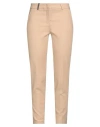 Peserico Woman Pants Camel Size 16 Polyester, Viscose, Cotton, Elastane In Beige