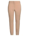 Peserico Woman Pants Camel Size 10 Polyester, Viscose, Cotton, Elastane In Beige