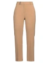 Peserico Woman Pants Camel Size 12 Polyester, Viscose, Cotton, Elastane In Beige