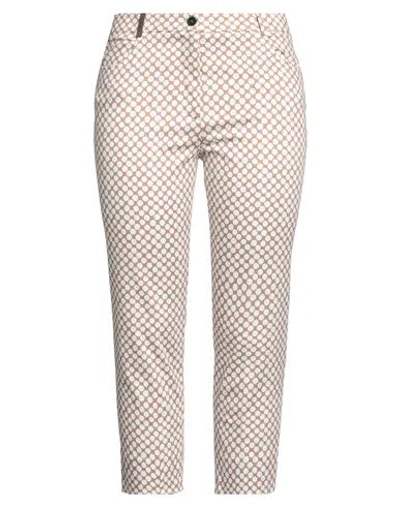 Peserico Woman Pants Camel Size 14 Cotton, Elastane In Neutral
