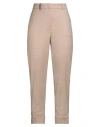 Peserico Woman Pants Camel Size 14 Virgin Wool, Cashmere, Elastane In Neutral