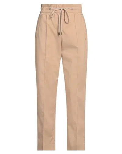 Peserico Woman Pants Camel Size 2 Cotton, Polyester, Elastane In Beige