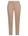 Peserico Woman Pants Camel Size 6 Cotton, Elastane In Beige