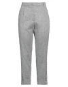 Peserico Woman Pants Charcoal Size 14 Linen, Virgin Wool In Grey