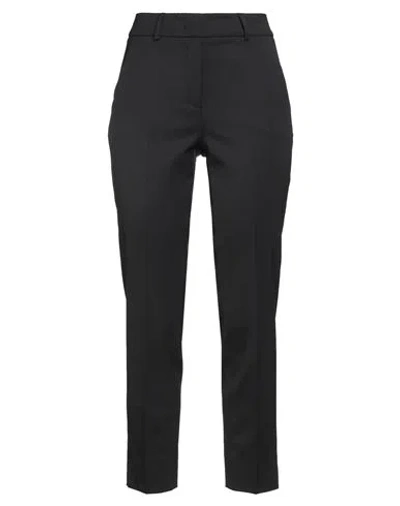 Peserico Woman Pants Charcoal Size 4 Polyester, Virgin Wool, Elastane In Gray