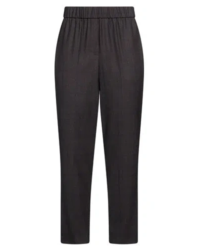Peserico Woman Pants Charcoal Size 4 Virgin Wool In Gray
