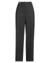 Peserico Woman Pants Charcoal Size 4 Wool, Polyester, Elastane In Black