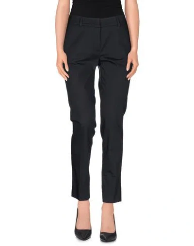 Peserico Woman Pants Charcoal Size 6 Cotton, Elastane In Gray