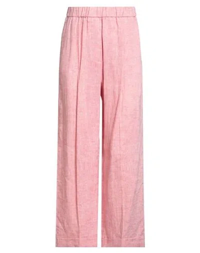 Peserico Woman Pants Coral Size 2 Linen