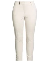 Peserico Woman Pants Cream Size 12 Cotton, Elastane In White