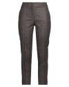 Peserico Woman Pants Dark Brown Size 10 Virgin Wool, Polyamide, Polyester, Elastane