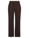 Peserico Woman Pants Dark Brown Size 12 Polyester