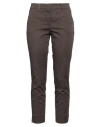 Peserico Woman Pants Dark Brown Size 6 Cotton, Elastane