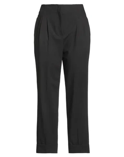 Peserico Woman Pants Dark Brown Size 6 Polyester, Wool, Elastane