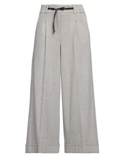 Peserico Woman Pants Dark Brown Size 6 Cotton, Viscose, Nylon, Elastane In Brown