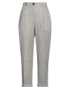Peserico Woman Pants Dark Brown Size 8 Linen In Brown