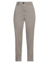 Peserico Woman Pants Taupe Size 6 Cotton, Elastane In Grey