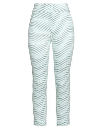 Peserico Woman Pants Emerald Green Size 12 Cotton, Elastane