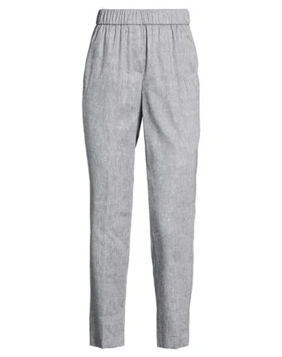 Peserico Woman Pants Grey Size 0 Wool, Linen In Gray