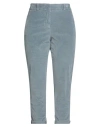 Peserico Woman Pants Grey Size 10 Cotton, Modal, Elastane In Blue