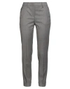 Peserico Woman Pants Grey Size 4 Virgin Wool, Cashmere, Elastane In Gray
