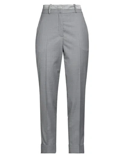 Peserico Woman Pants Grey Size 8 Virgin Wool, Silk, Elastane In Grey