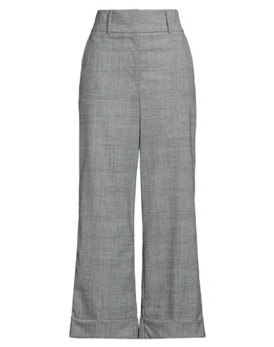 Peserico Woman Pants Grey Size 10 Virgin Wool, Viscose, Polyester, Elastane In Gray