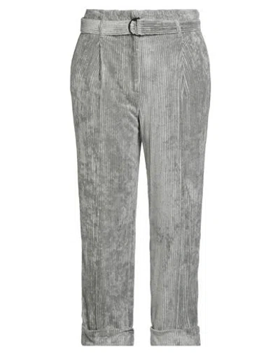 Peserico Woman Pants Grey Size 10 Viscose In Gray