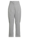 Peserico Woman Pants Grey Size 10 Wool, Polyester, Elastane In Gray
