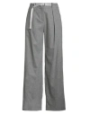 Peserico Woman Pants Grey Size 12 Virgin Wool, Cashmere, Elastane In Gray