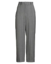 Peserico Woman Pants Grey Size 12 Virgin Wool, Elastane, Polyester In Gray