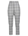 Peserico Woman Pants Grey Size 12 Virgin Wool, Polyamide, Elastane In Grey